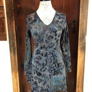 Sno Skins Tunic, S, Blues/Grays
